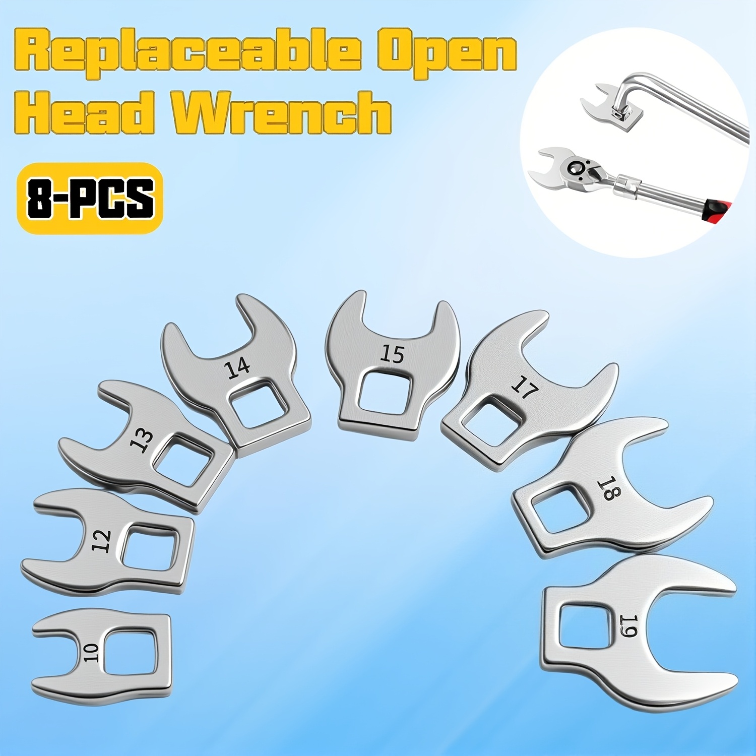 Interchangeable Head Torque Wrench Open - Conjunto de Chaves de Torque Intercambiáveis