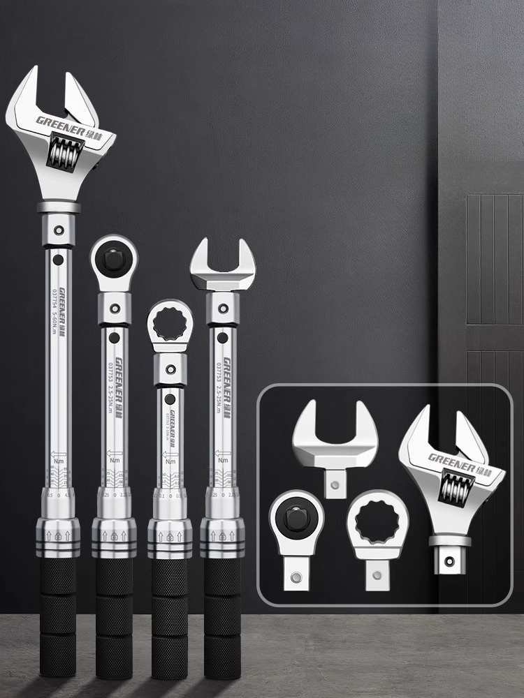 Interchangeable Head Torque Wrench Open - Chave de torque de extremidade aberta,