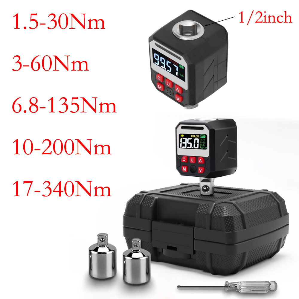 Digital Torque Wrench 1/2 Inch 200Nm - 1/2 Polegada adaptador de torque digital