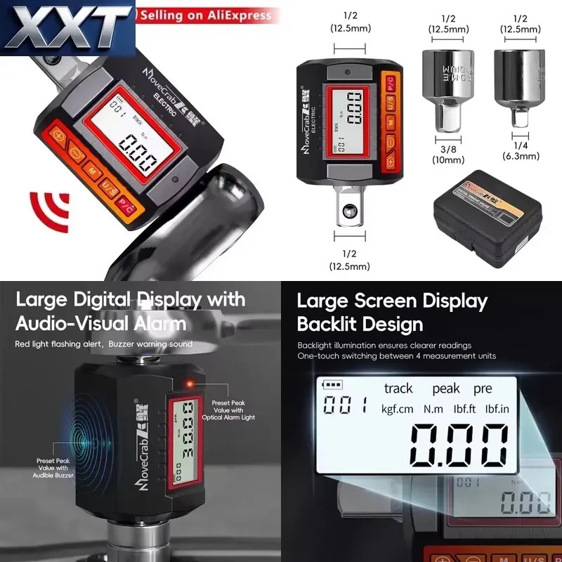 Electronic Torque Adapter 3/8 1/2 Digital - Adaptador de Torque Digital XXT MoveCrab