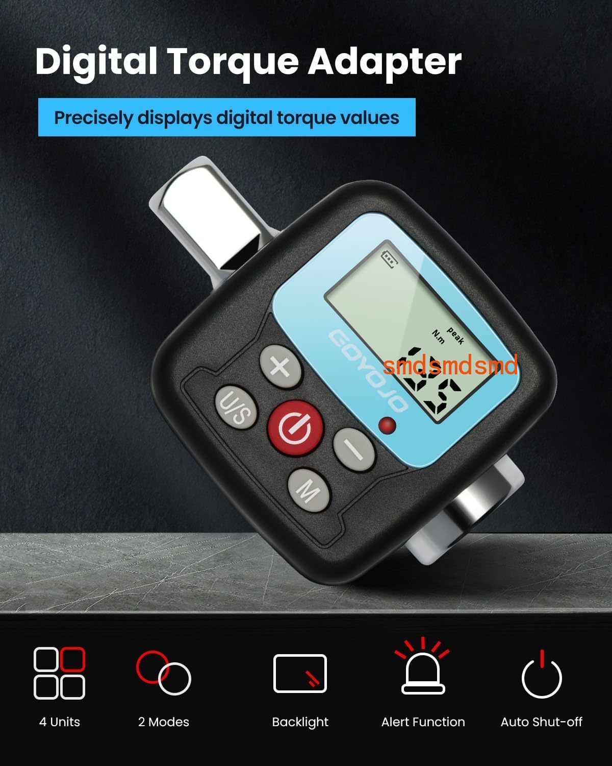 Electronic Torque Adapter 3/8 1/2 Digital - Adaptador de Chave de Torque Digital,