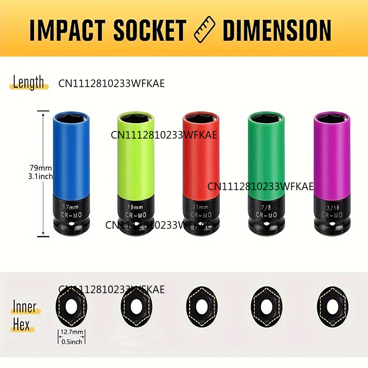 Soquete de Impacto Protetor de - Impact Socket Thin Wall Deep Metric Set avaliação e preço