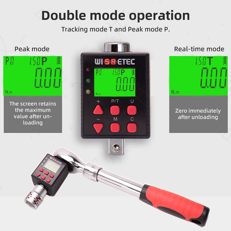 WISRETEC-Digital Torque Wrench - Electronic Torque Adapter 3/8 1/2 Digital avaliação e preço