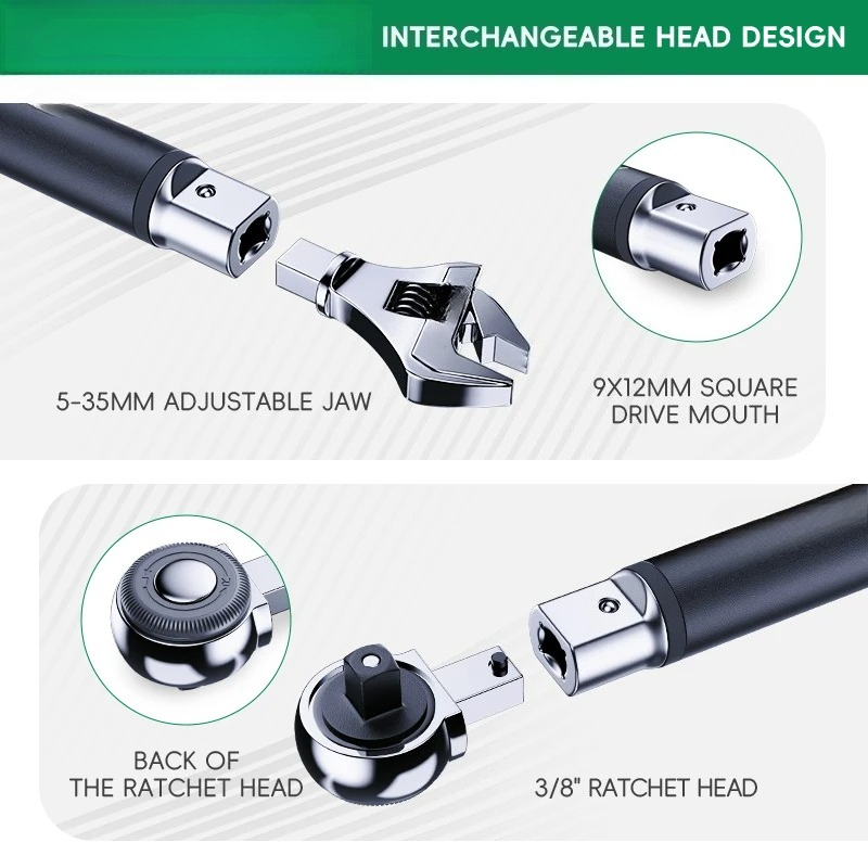 Chave de Torque Digital com Ca - Interchangeable Head Torque Wrench Open avaliação e preço