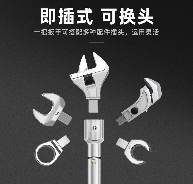 Chave de Torque com Cabeça Int - Interchangeable Head Torque Wrench Open avaliação e preço