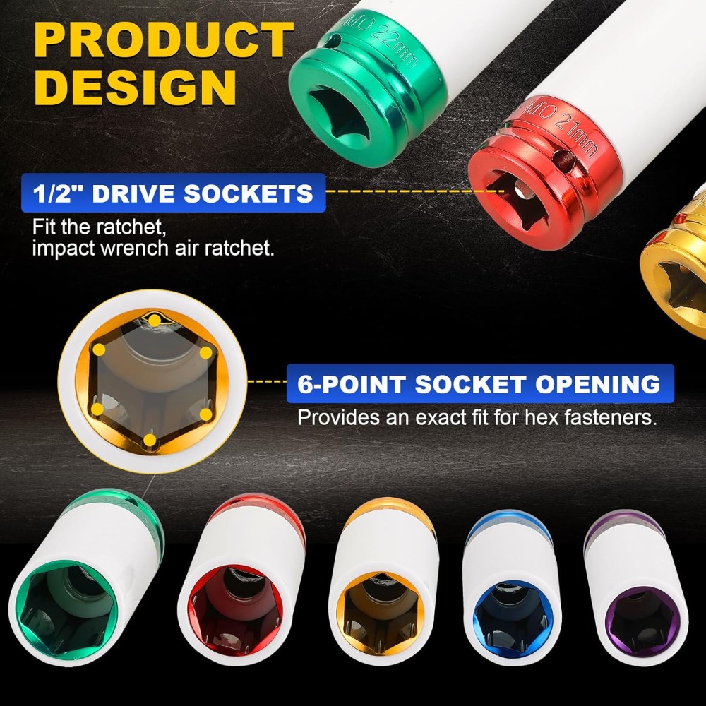 Kit de Soquetes de Impacto par - Impact Socket Thin Wall Deep Metric Set avaliação e preço