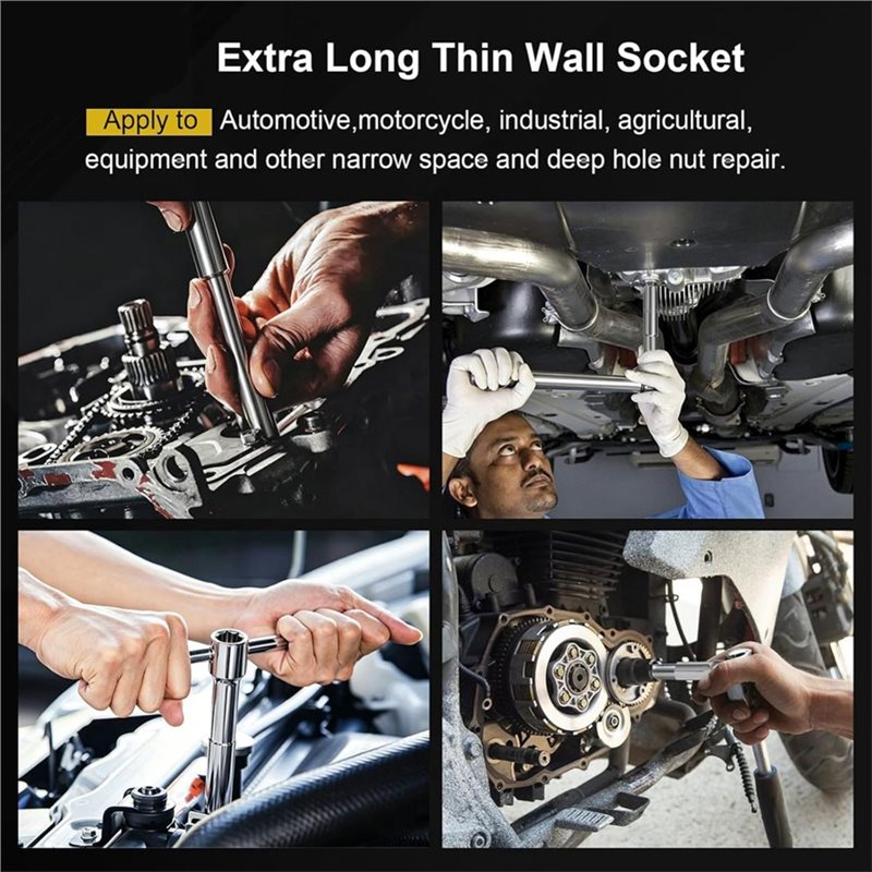 Conjunto de Soquetes de Impact - Impact Socket Thin Wall Deep Metric Set avaliação e preço